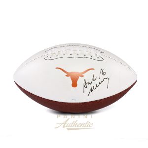 Arch Manning Autographed University of Texas White Panel Football - White Laces ~Open Edition Item~