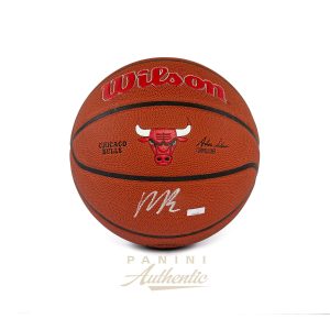 Matas Buzelis Autographed Wilson Chicago Bulls Team Alliance Replica Basketball ~Open Edition Item~