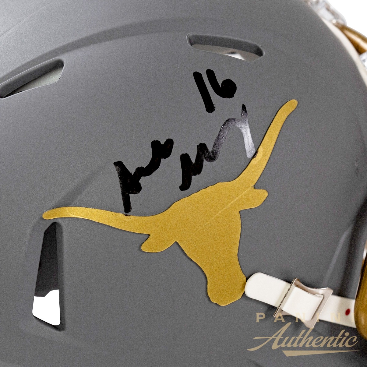 Arch Manning Autographed University of Texas Alternate Mini Speed Replica Helmet ~Open Edition Item~ - Image 2