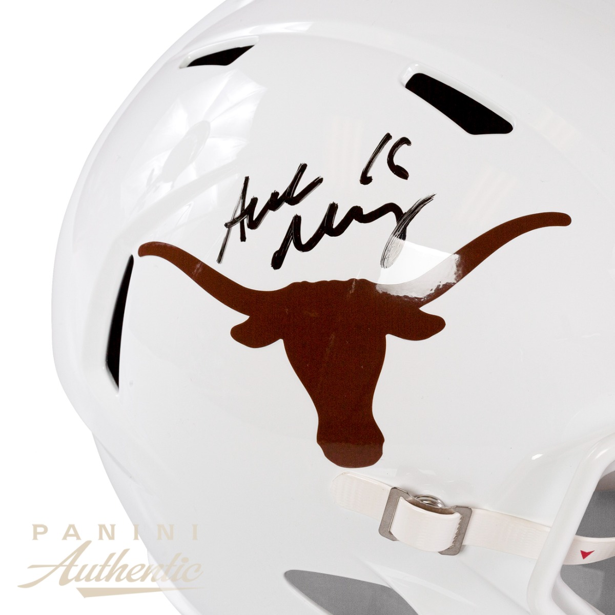 Arch Manning Autographed University of Texas Full Size White Speed Replica Helmet ~Open Edition Item~ - Image 2