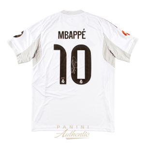Kylian Mbappe Autographed 2025-26 Real Madrid White Replica Home Jersey ~Open Edition Item~