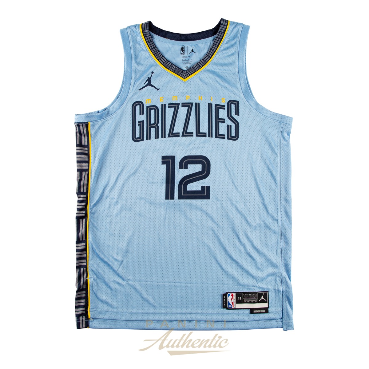 Ja Morant Autographed Memphis Grizzlies Light Blue Jordan Brand Swingman Jersey ~Open Edition Item~ - Image 3