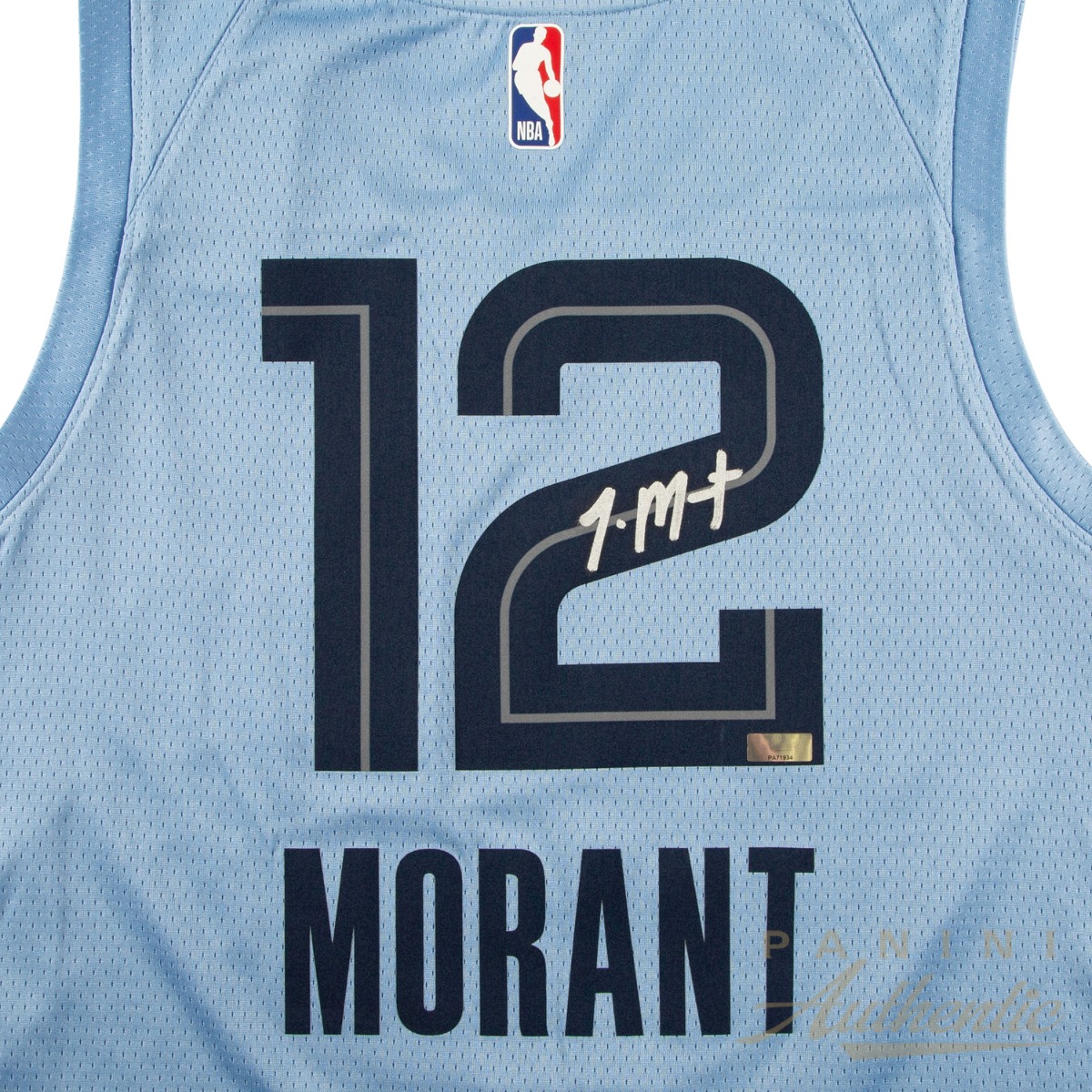 Ja Morant Autographed Memphis Grizzlies Light Blue Jordan Brand Swingman Jersey ~Open Edition Item~ - Image 2