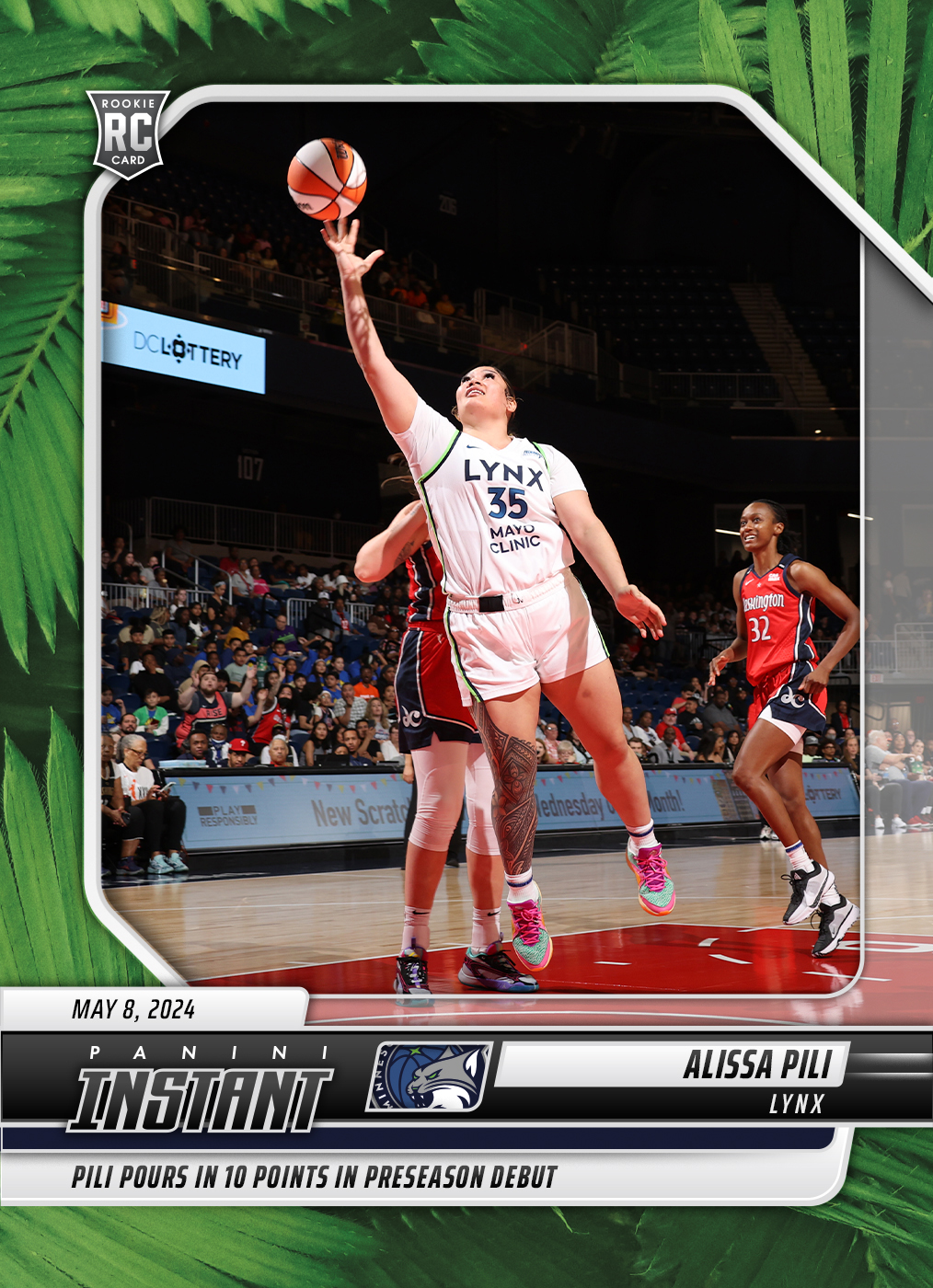 Alissa Pili - 2024 Panini Instant WNBA #9 - Jungle /25