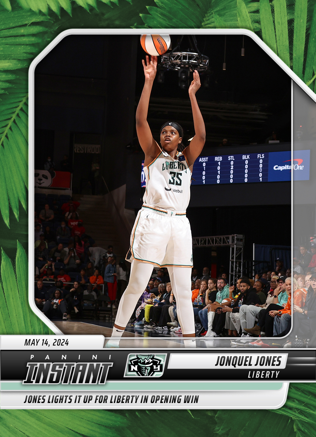 Jonquel Jones - 2024 Panini Instant WNBA #11 - Jungle /25