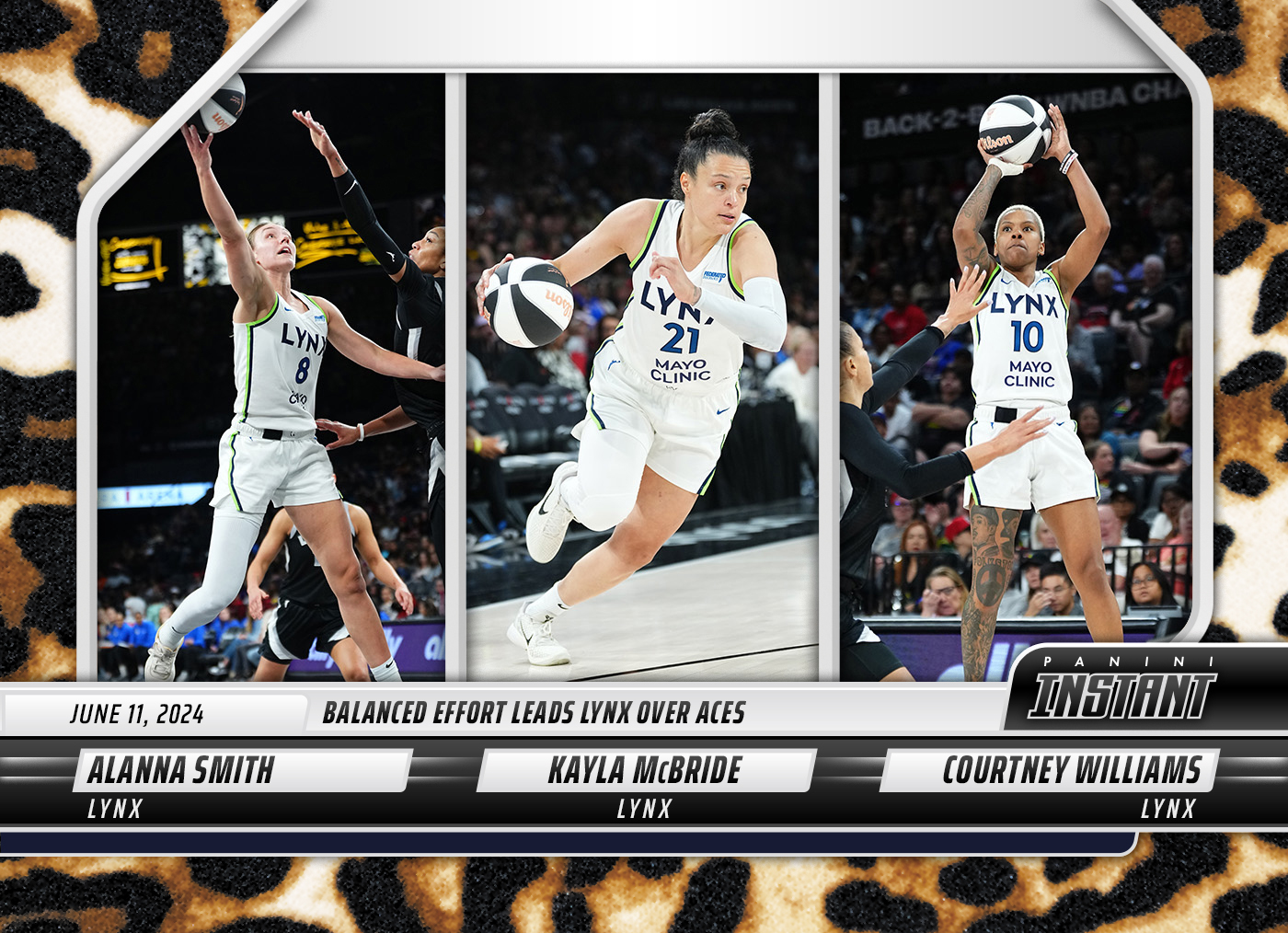 Alanna Smith/Kayla McBride/Courtney Williams - 2024 Panini Instant WNBA #61 - Jaguar /10 - Image 3