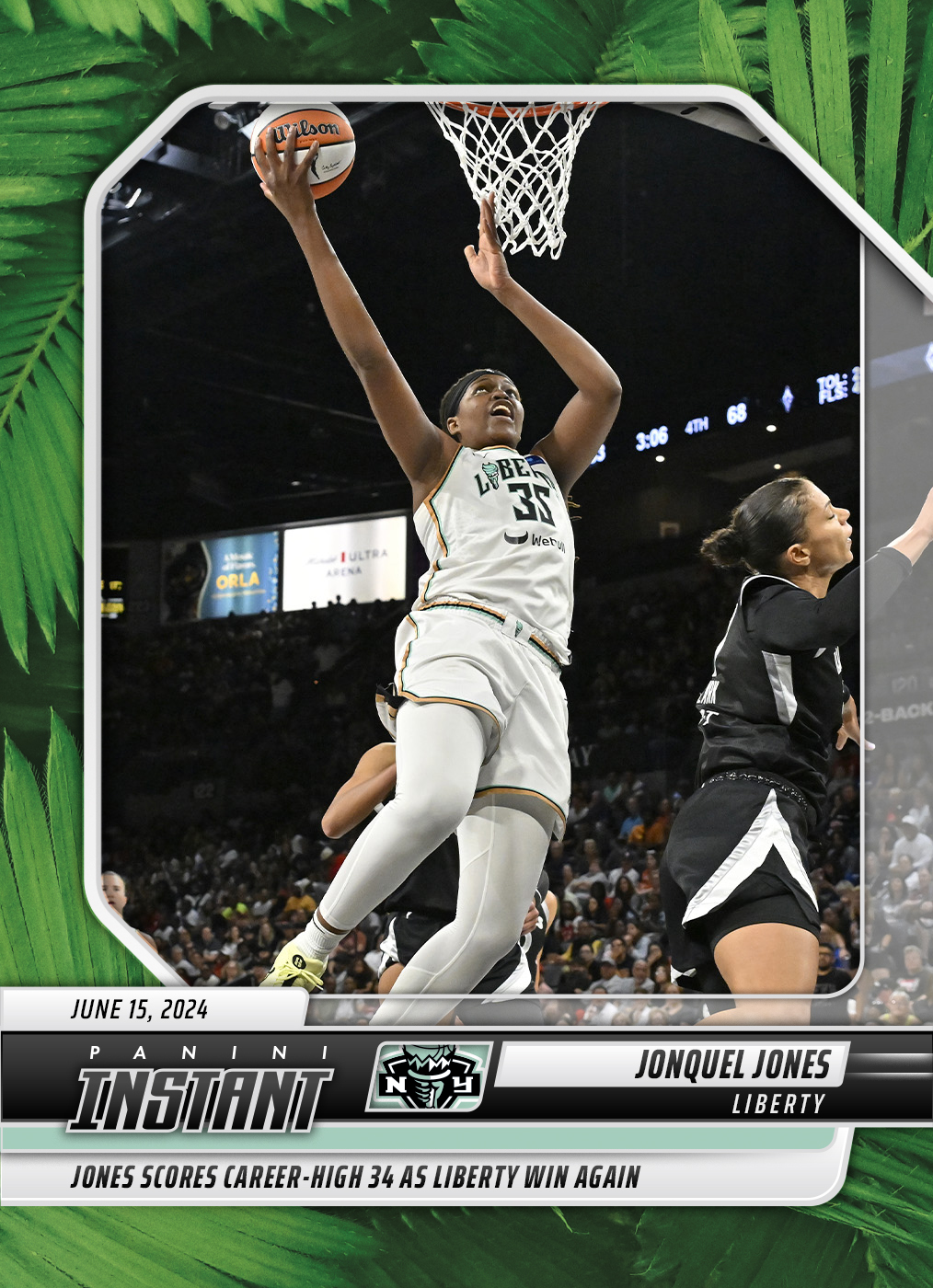 Jonquel Jones - 2024 Panini Instant WNBA #71 - Jungle /25