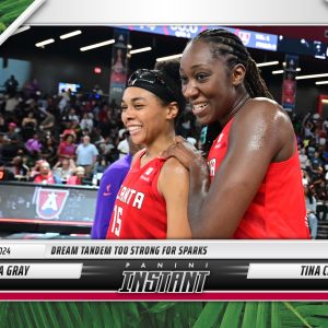 Allisha Gray/Tina Charles - 2024 Panini Instant WNBA #75 - Jungle /25