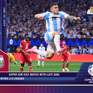 Lautaro Martinez - Panini Instant Copa America #2 - Blue & Red /5