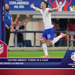 Christian Pulisic - Panini Instant Copa America #7 - Red /25