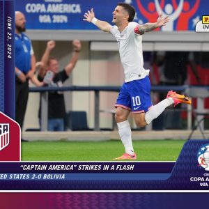 Christian Pulisic - Panini Instant Copa America #7 - Blue & Red /5