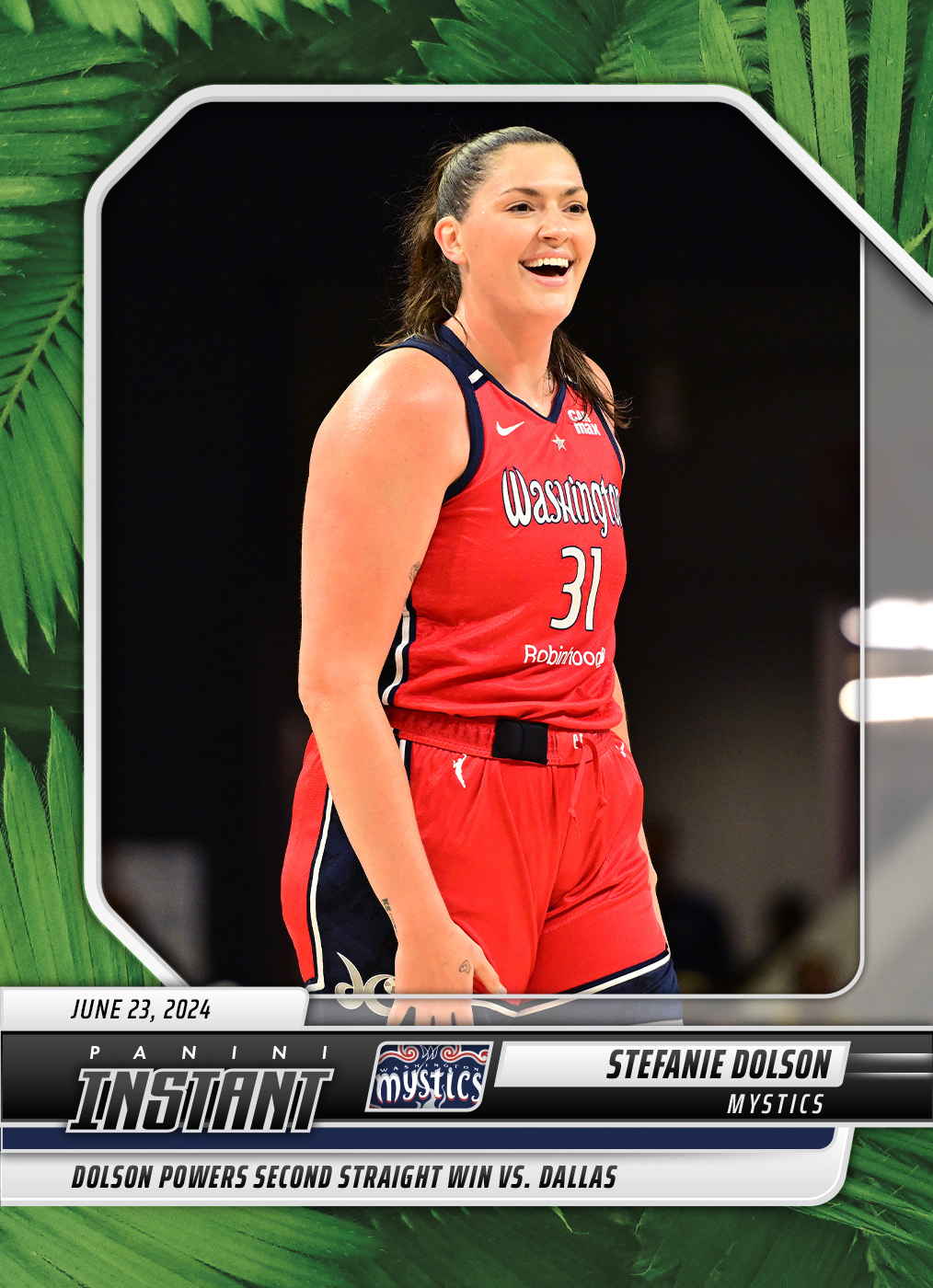 Stefanie Dolson - 2024 Panini Instant WNBA #85 - Jungle /25