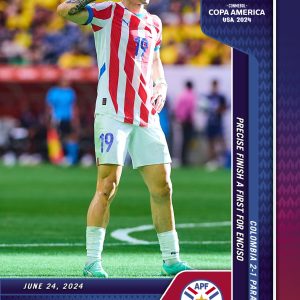 Julio Enciso - Panini Instant Copa America #10 - Blue & Red /5