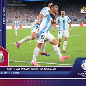 Lautaro Martinez - Panini Instant Copa America #14 - Blue & Red /5