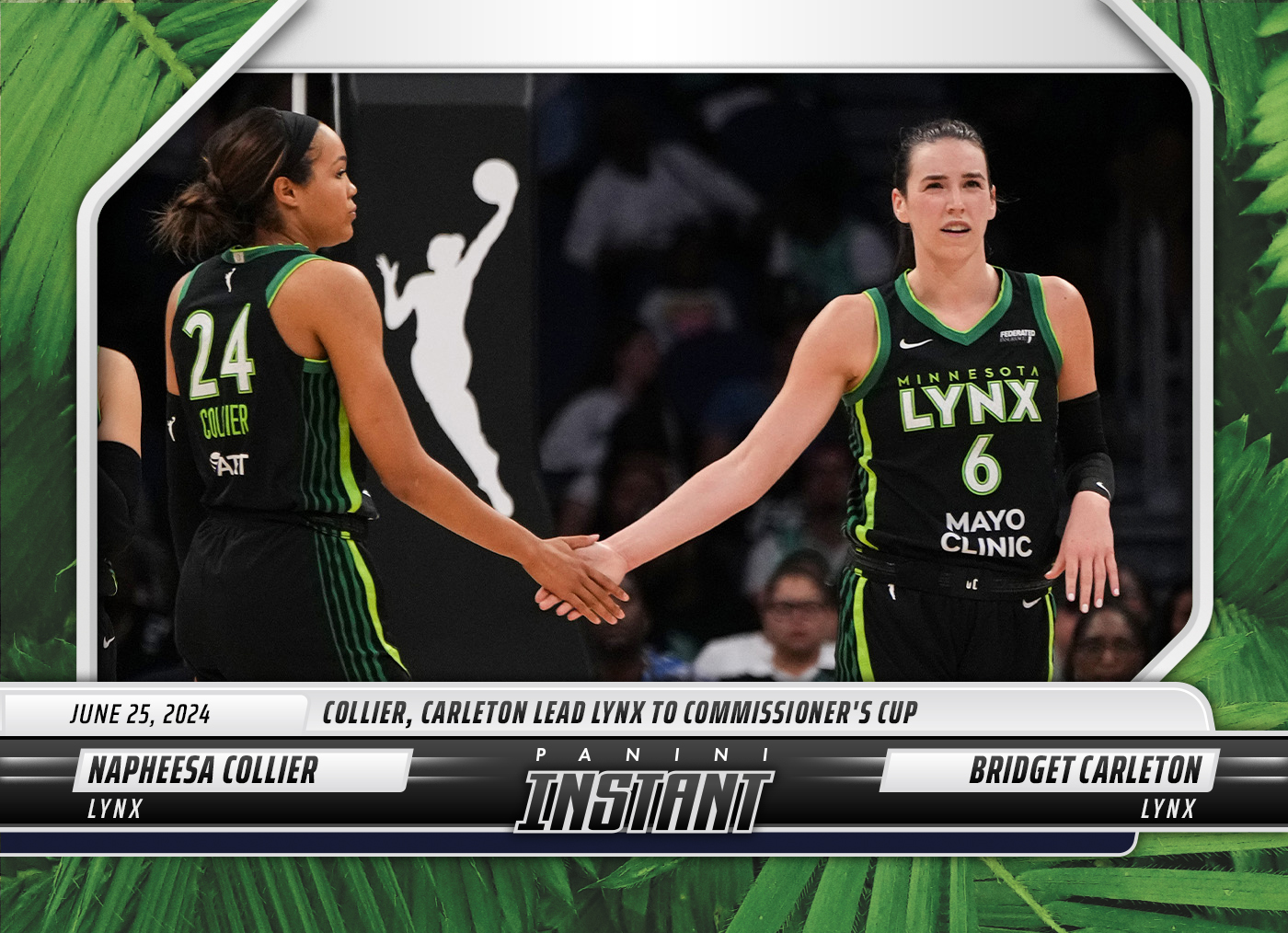 Napheesa Collier/Bridget Carleton - 2024 Panini Instant WNBA #90 - Jungle /25