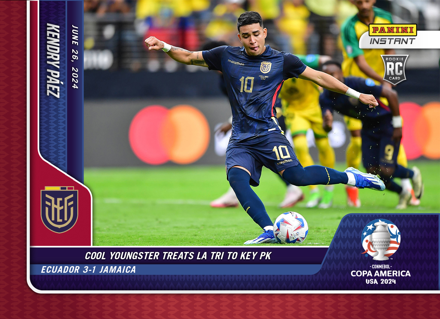 Kendry Paez - Panini Instant Copa America #15 - Red /25