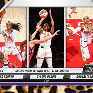 DeWanna Bonner/Tyasha Harris/Dijonai Carrington - 2024 Panini Instant WNBA #94 - Jaguar /10