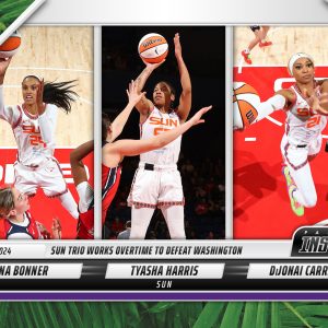 DeWanna Bonner/Tyasha Harris/Dijonai Carrington - 2024 Panini Instant WNBA #94 - Jungle /25