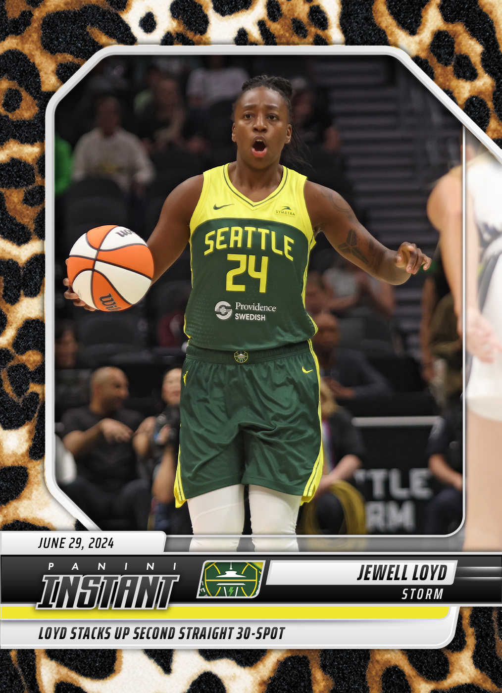Jewell Loyd - 2024 Panini Instant WNBA #100 - Jaguar /10