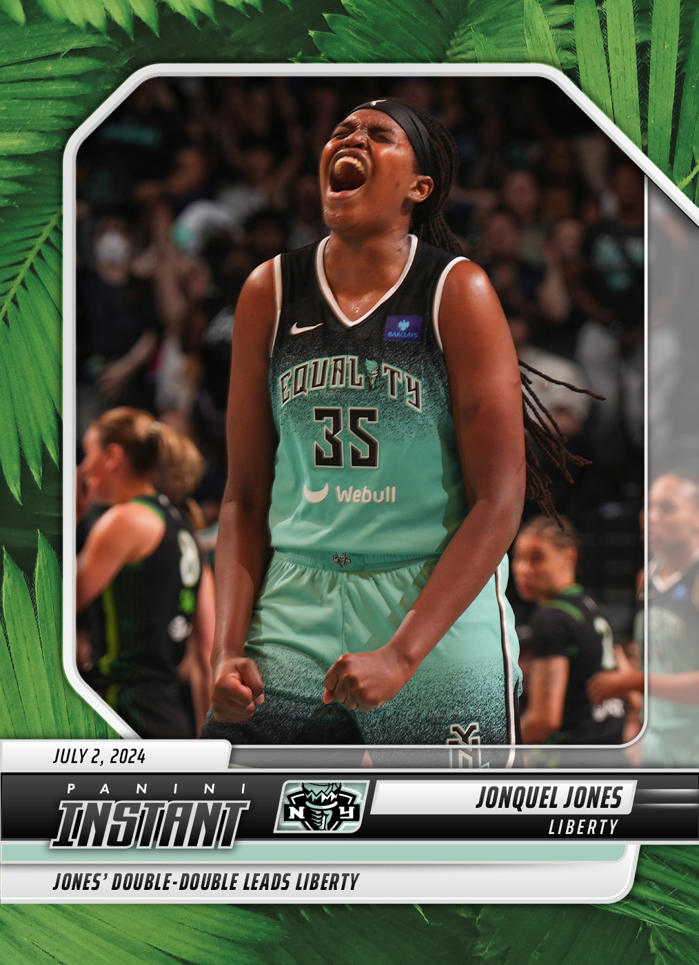 Jonquel Jones - 2024 Panini Instant WNBA #129 - Jungle /25