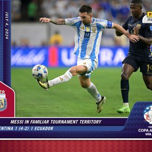 Lionel Messi - Panini Instant Copa America #31 - Red /25