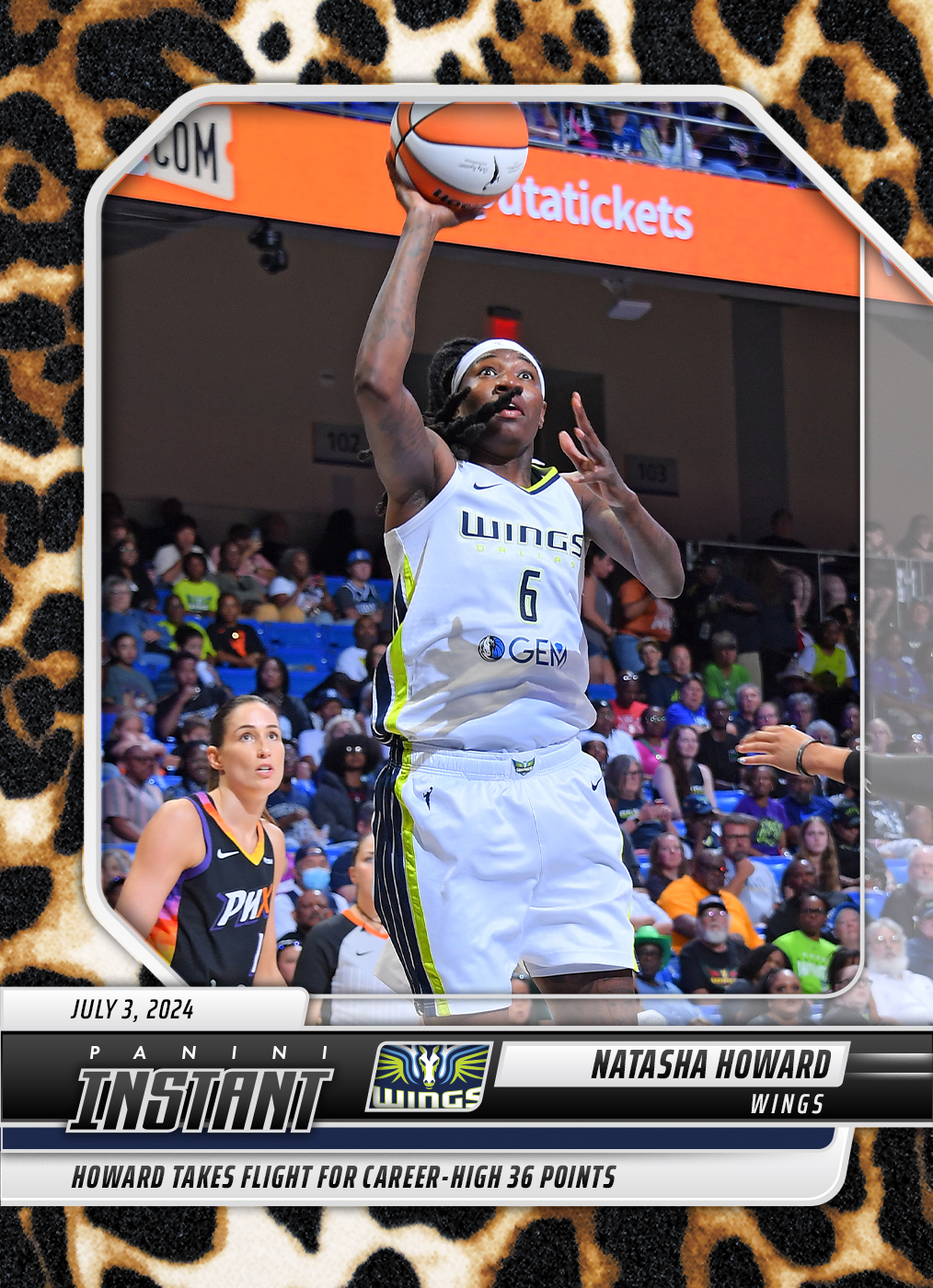 Natasha Howard - 2024 Panini Instant WNBA #134 - Jaguar /10