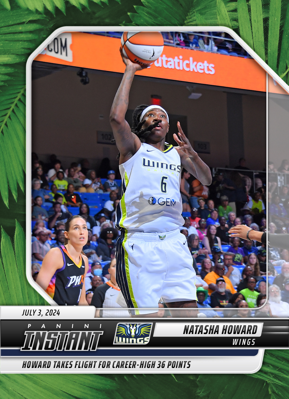 Natasha Howard - 2024 Panini Instant WNBA #134 - Jungle /25