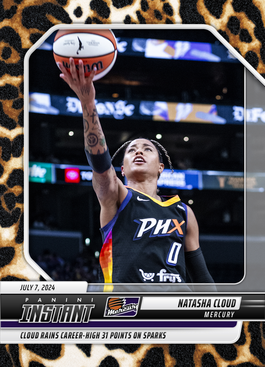 Natasha Cloud - 2024 Panini Instant WNBA #141 - Jaguar /10