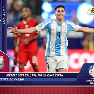 Julian Alvarez - Panini Instant Copa America #38 - Red /25