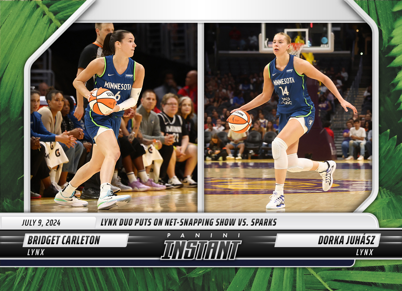 Bridget Carleton/Dorka Juhasz - 2024 Panini Instant WNBA #142 - Jungle /25