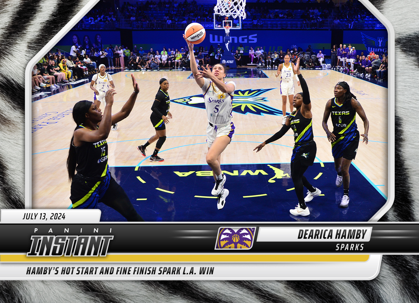 Dearica Hamby - 2024 Panini Instant WNBA #150 - White Tiger /5