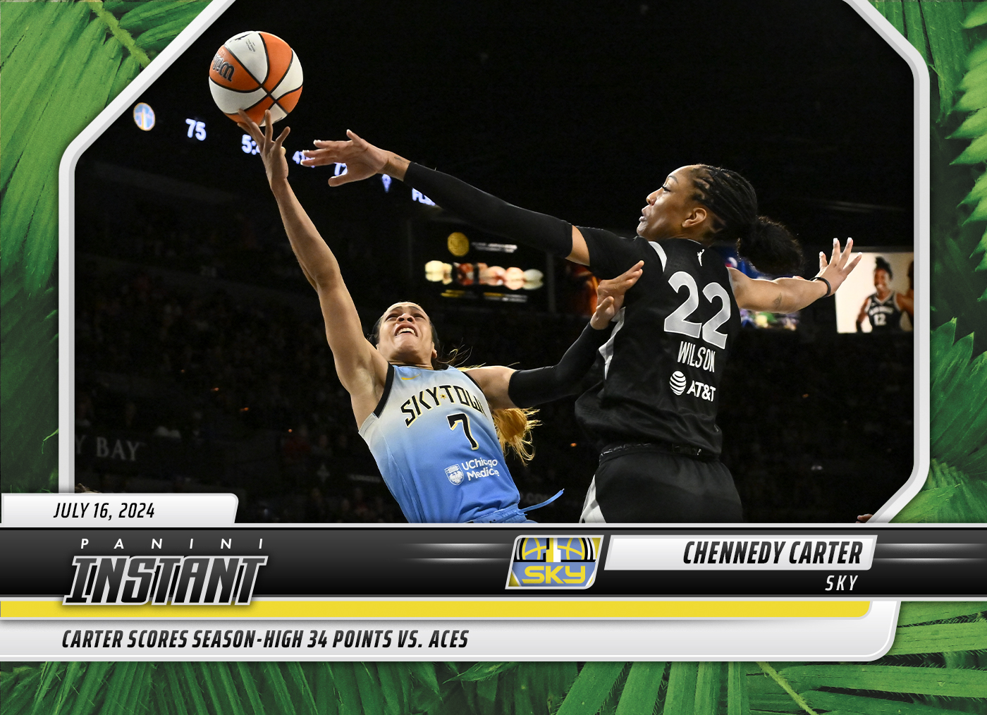 Chennedy Carter - 2024 Panini Instant WNBA #154 - Jungle /25