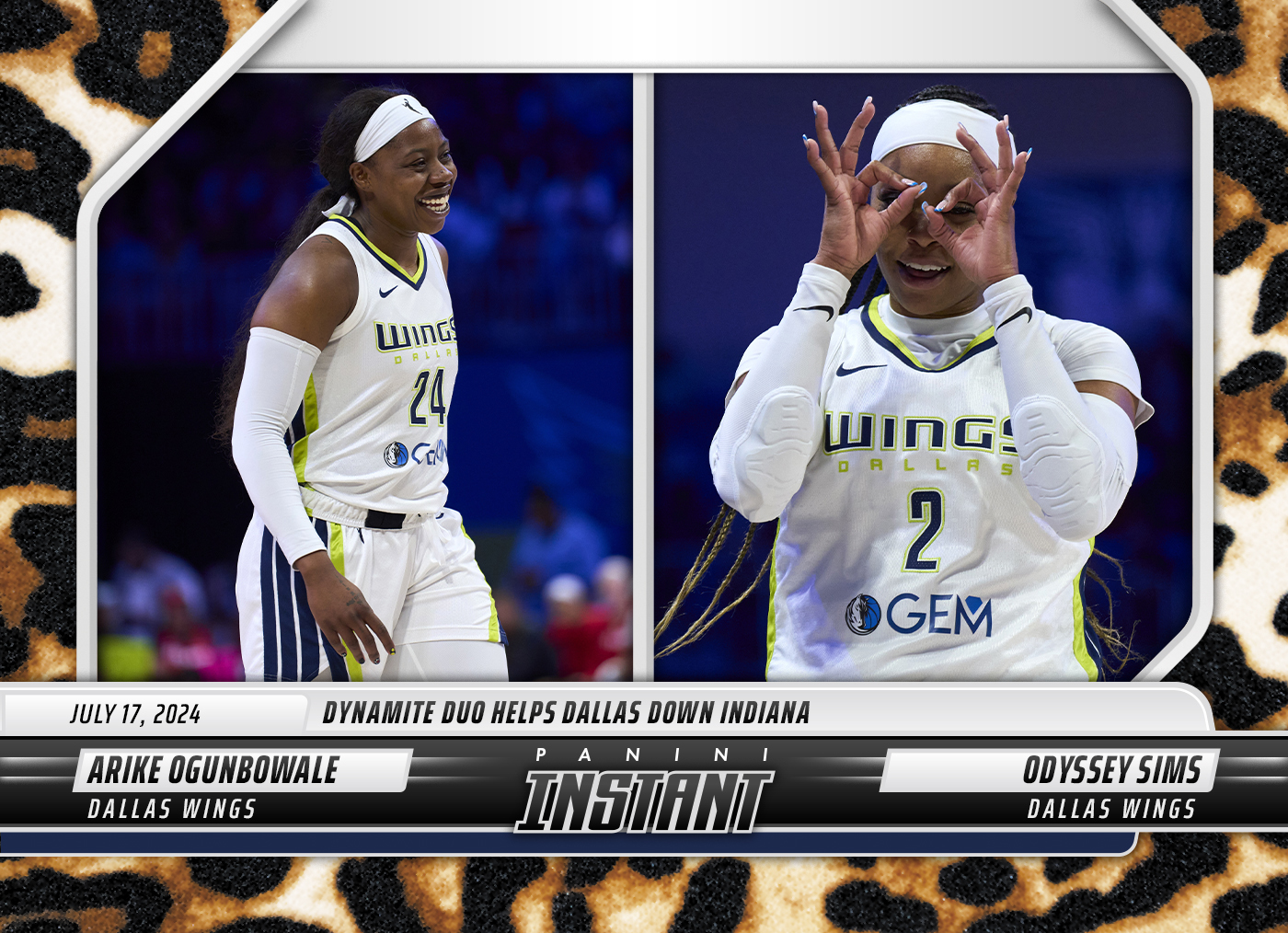 Arike Ogunbowale/Odyssy Sims - 2024 Panini Instant WNBA #158 - Jaguar /10