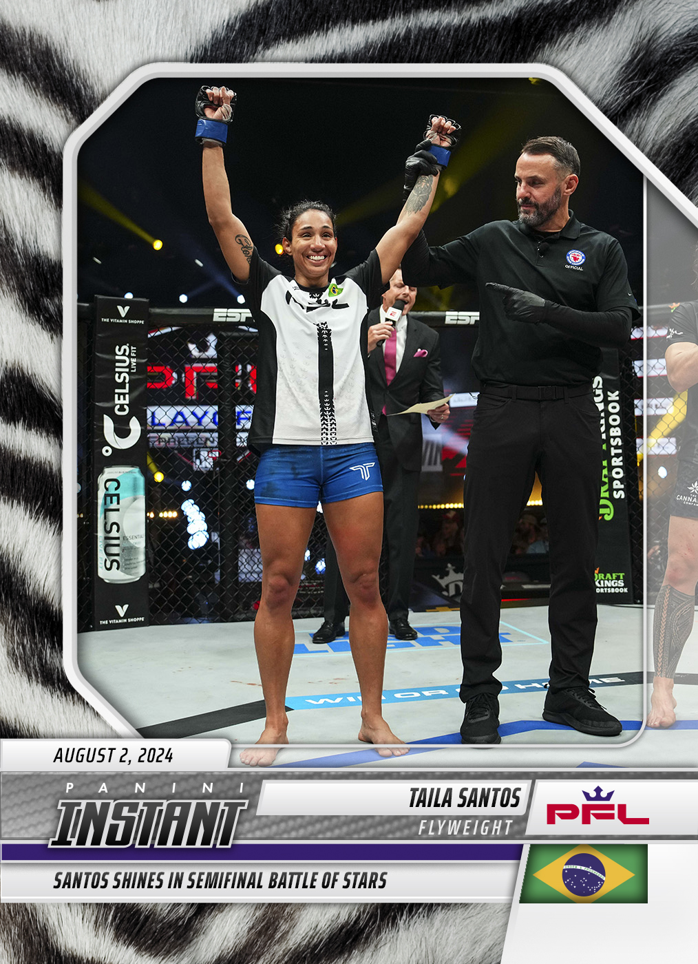 Taila Santos - 2024 Panini Instant PFL #4 - White Tiger /5