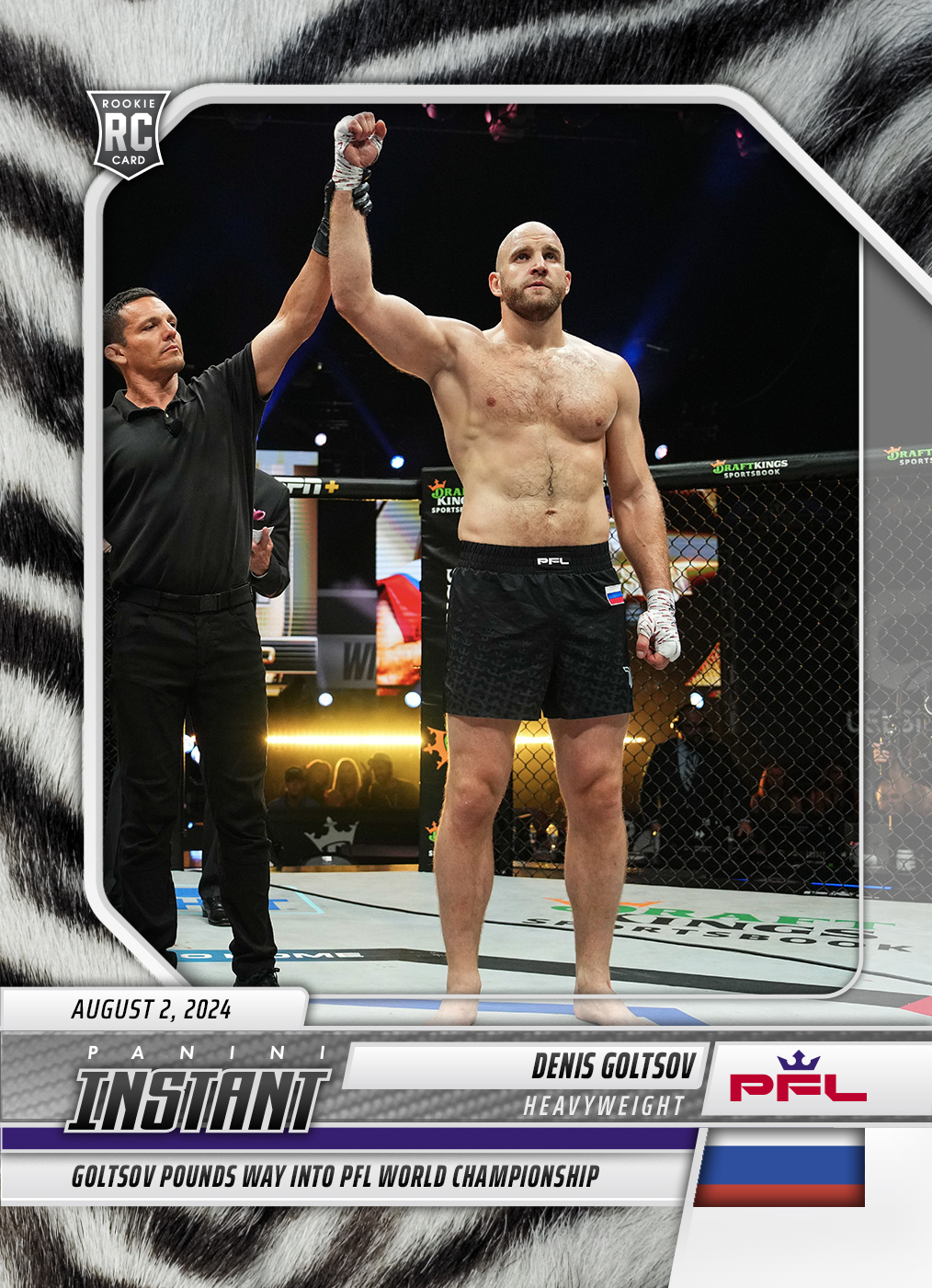 Denis Goltsov - 2024 Panini Instant PFL #6 - White Tiger /5