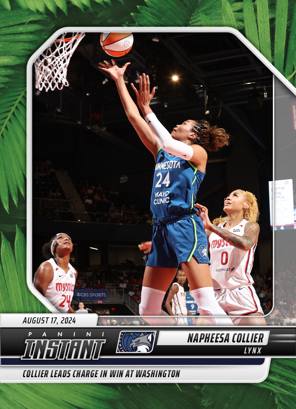Napheesa Collier - 2024 Panini Instant WNBA #168 - Jungle /25