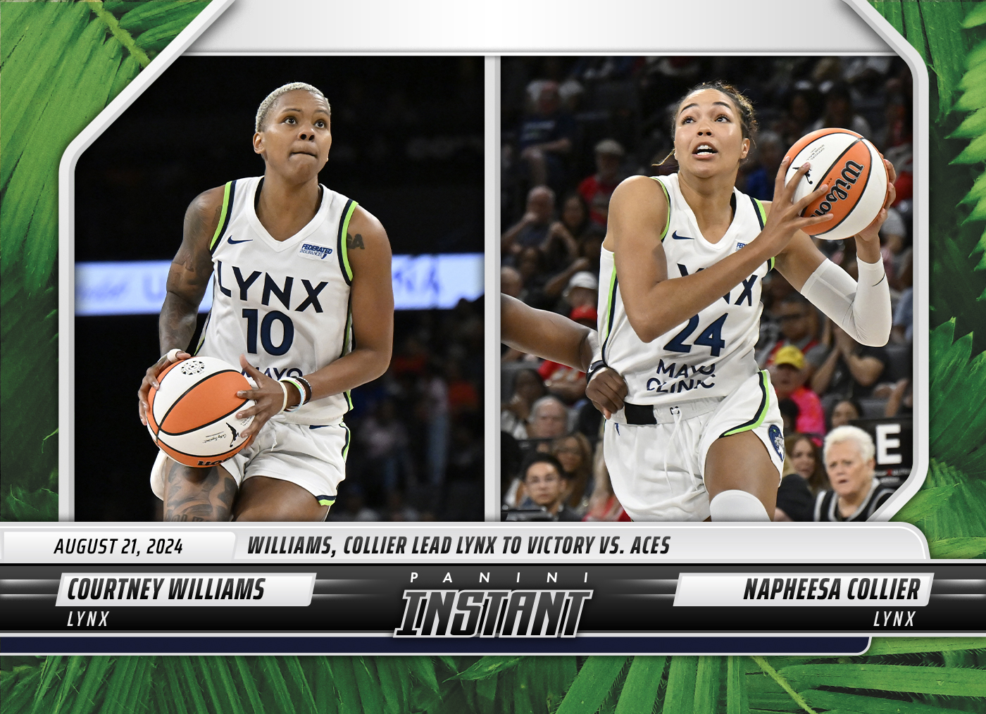 Courtney Williams/Napheesa Collier - 2024 Panini Instant WNBA #176 - Jungle /25
