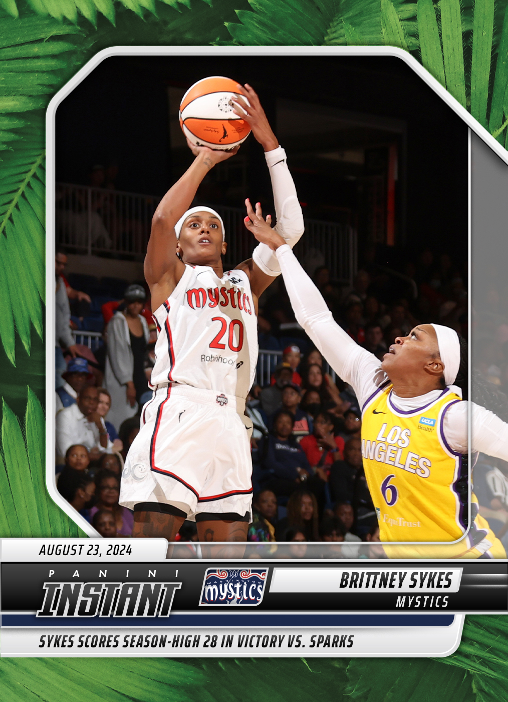 Brittney Sykes - 2024 Panini Instant WNBA #178 - Jungle /25