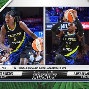 Natasha Howard/Arike Ogunbowale - 2024 Panini Instant WNBA #183 - Jungle /25