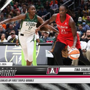 Tina Charles - 2024 Panini Instant WNBA #189 - White Tiger /5