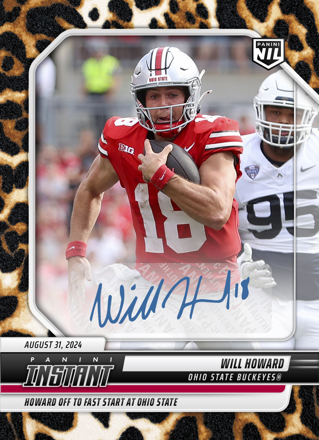 Will Howard - 2024 Panini Instant College Football #WHA - Jaguar /10 Auto