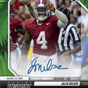 Jalen Milroe - 2024 Panini Instant College Football #JMA - Jungle /25 Auto