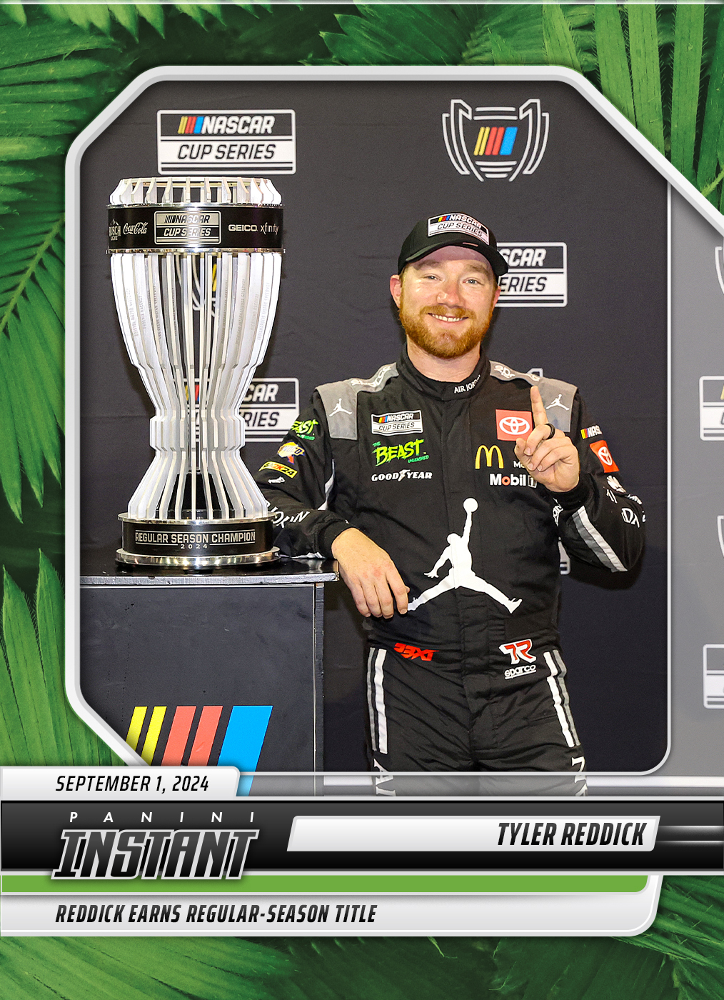 Tyler Reddick - 2024 Panini Instant NASCAR #2 - Jungle /25