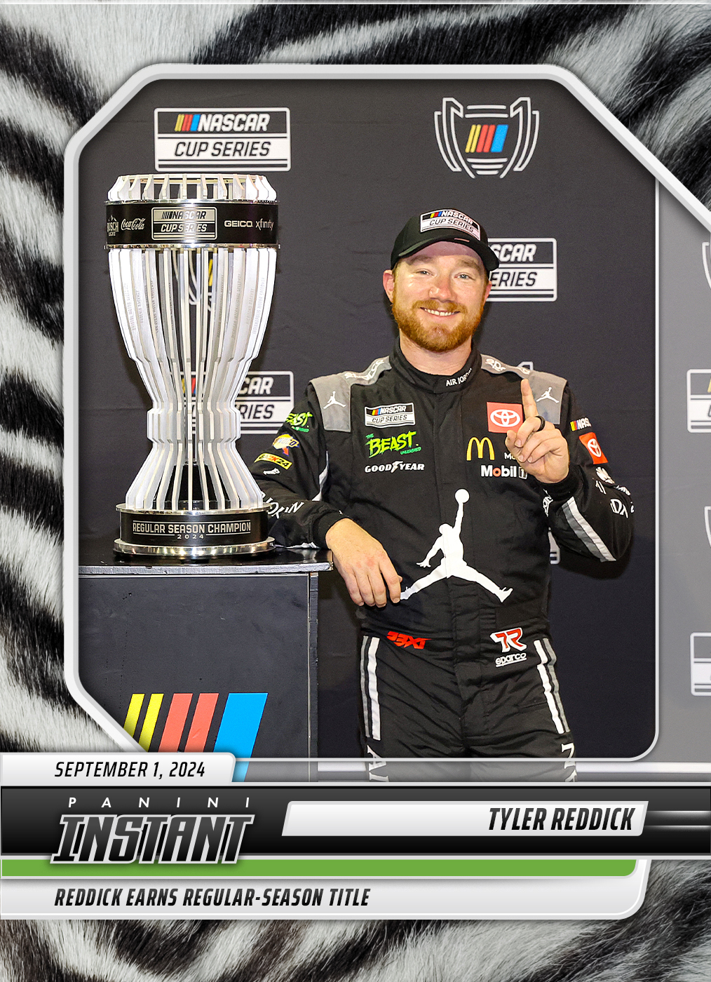 Tyler Reddick - 2024 Panini Instant NASCAR #2 - White Tiger /5