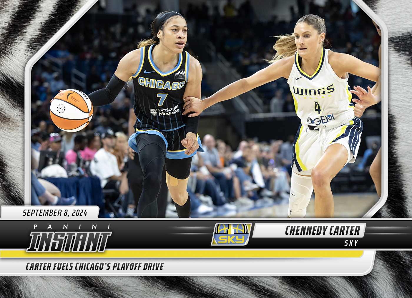 Chennedy Carter - 2024 Panini Instant WNBA #206 - White Tiger /5