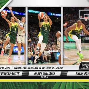 Skylar Diggins-Smith/Gabby Williams/Nneke Ogwumike - 2024 Panini Instant WNBA #217 - Jungle /25