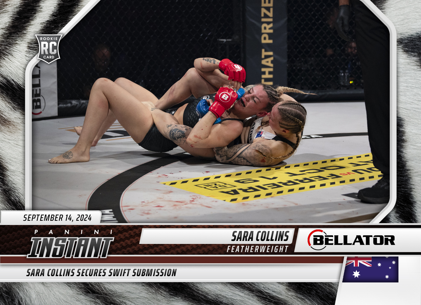 Sara Collins - 2024 Panini Instant Bellator #10 - White Tiger /5