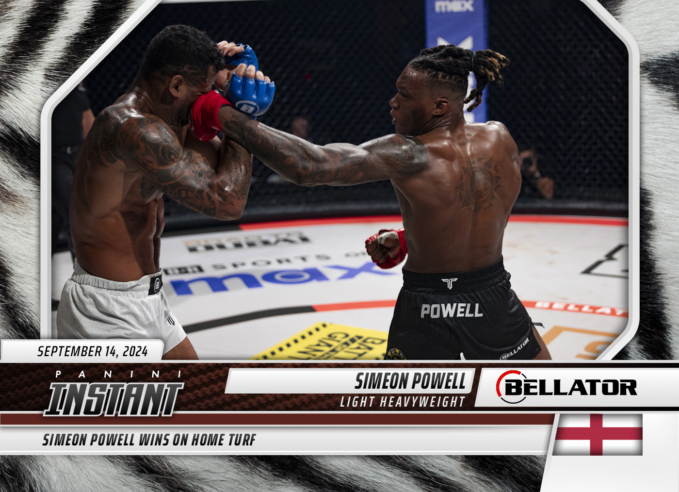 Simeon Powell - 2024 Panini Instant Bellator #12 - White Tiger /5