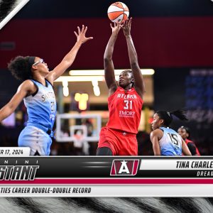 Tina Charles - 2024 Panini Instant WNBA #221 - White Tiger /5