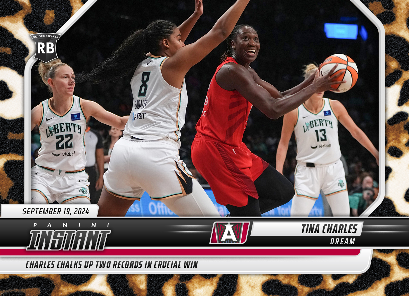 Tina Charles - 2024 Panini Instant WNBA #223 - Jaguar /10